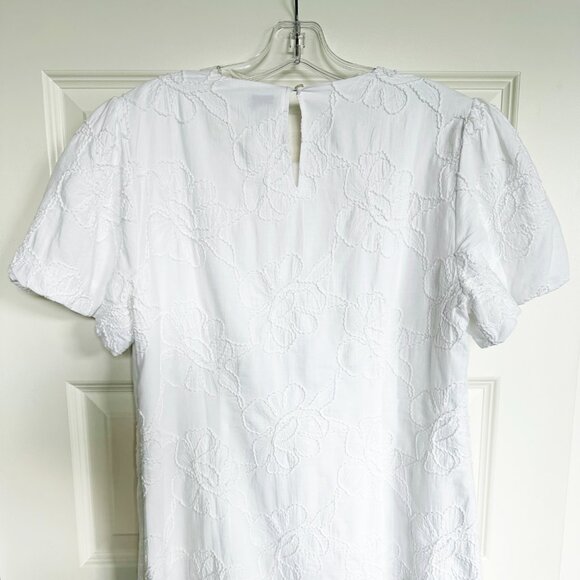 NWT J. Crew Eyelet Puff-Sleeve Mini Dress - Picture 10 of 11